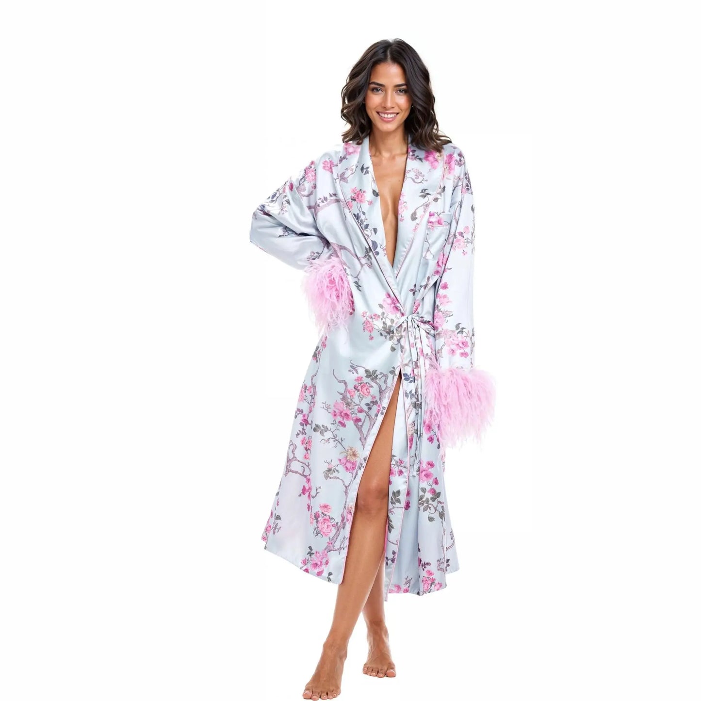 Cherry Blossom Whisper Robe PRE-ORDER Estimated to ship between 10/19 and 10/31 Queens Wear Robes