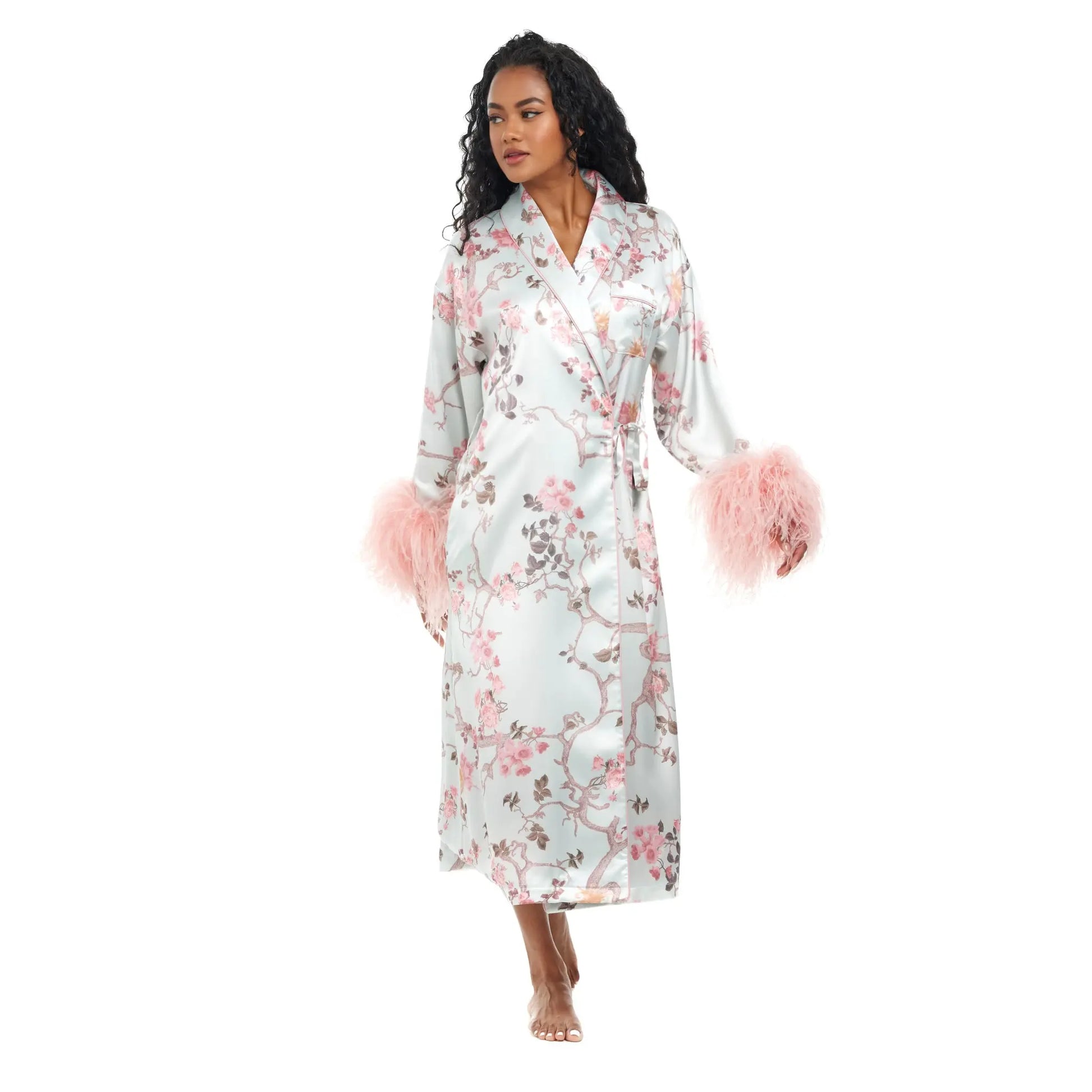 Cherry Blossom Whisper Robe PRE-ORDER Estimated to ship between 10/19 and 10/31 Queens Wear Robes